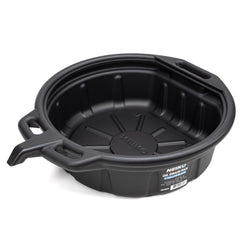 NEIKO 20760A oil drain pan front view with anti-splash lip for mess-free changes