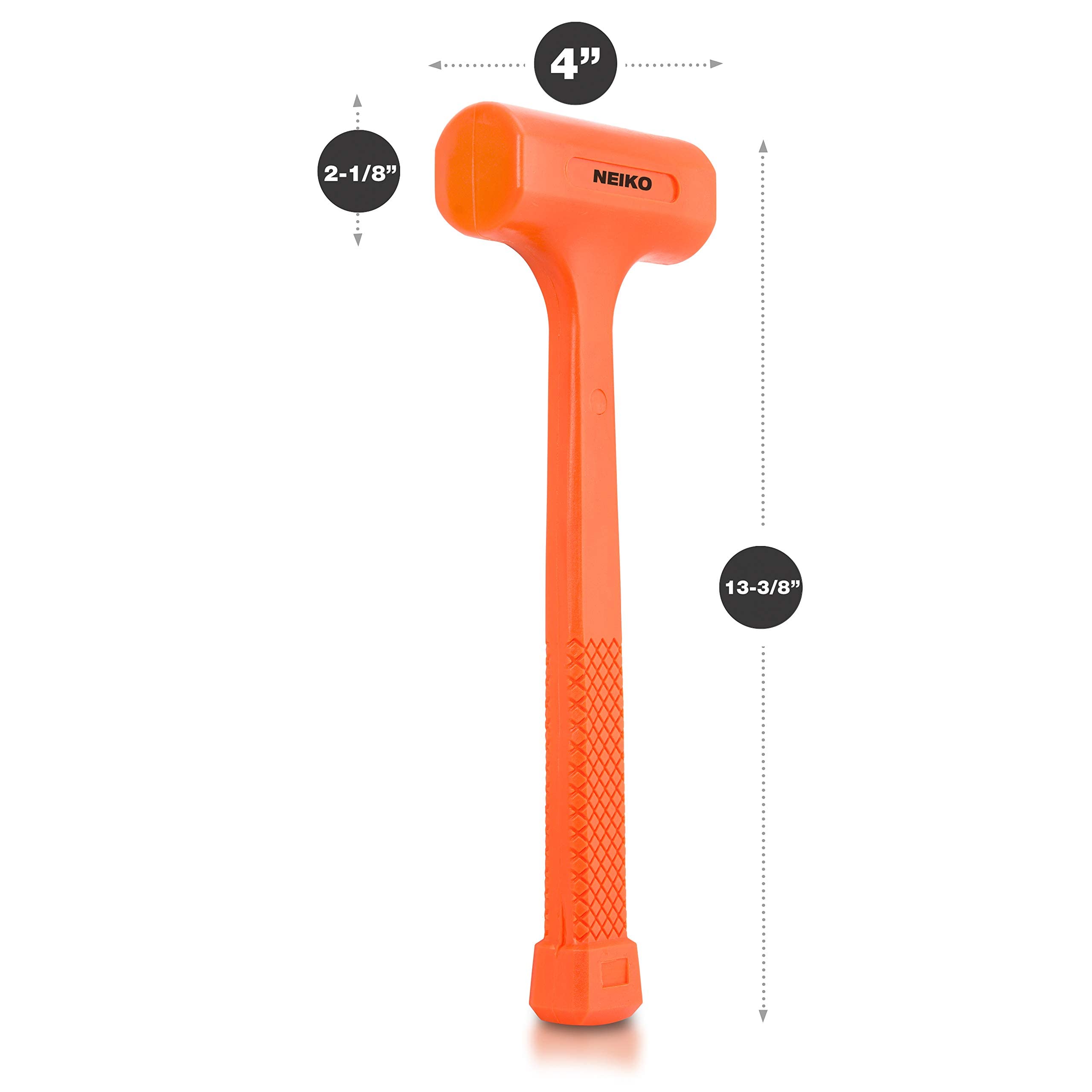 NEIKO handle texture detail with diamond grip for secure hold and reduced slippage