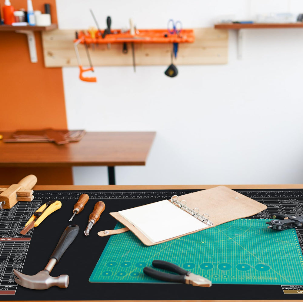 NELOMO workbench mat creates a tidy, camera-ready workspace