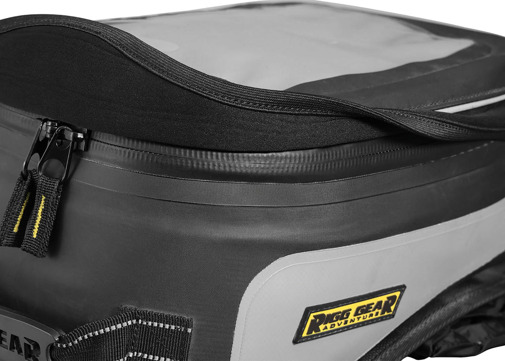 Nelson-Rigg protective base keeps the bag stable and prevents marks on your tank.