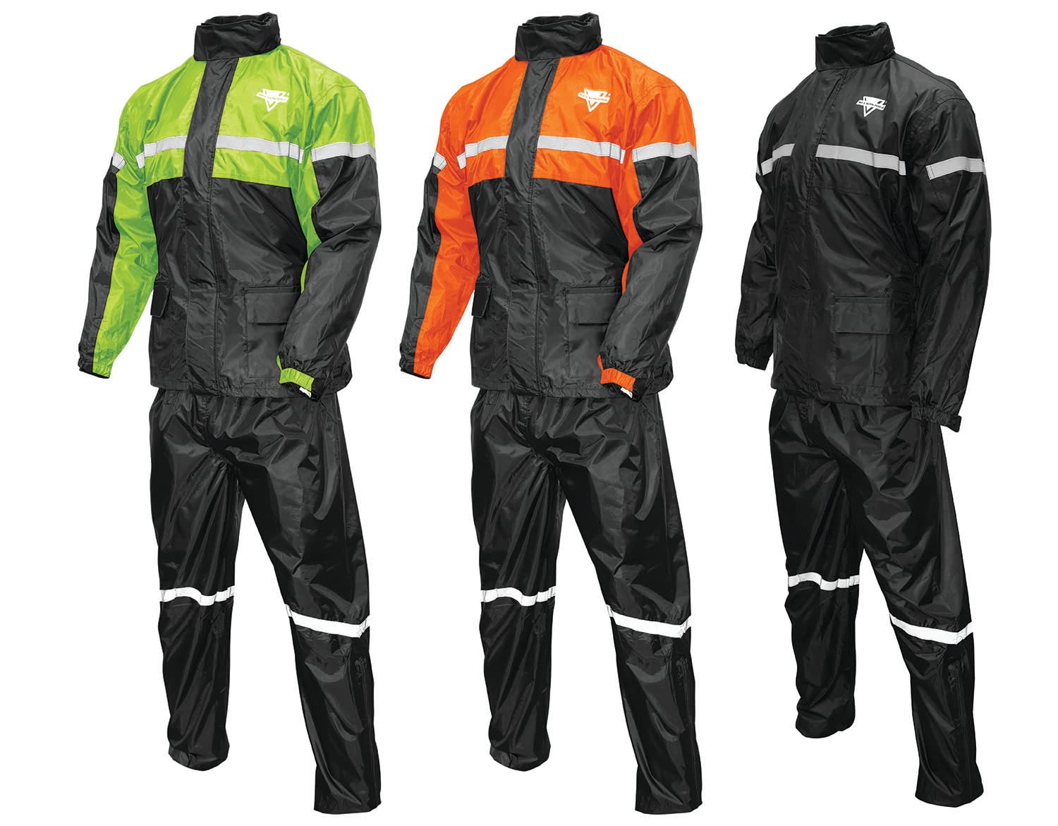 Nelson-Rigg Stormrider rain suit front view for rain protection