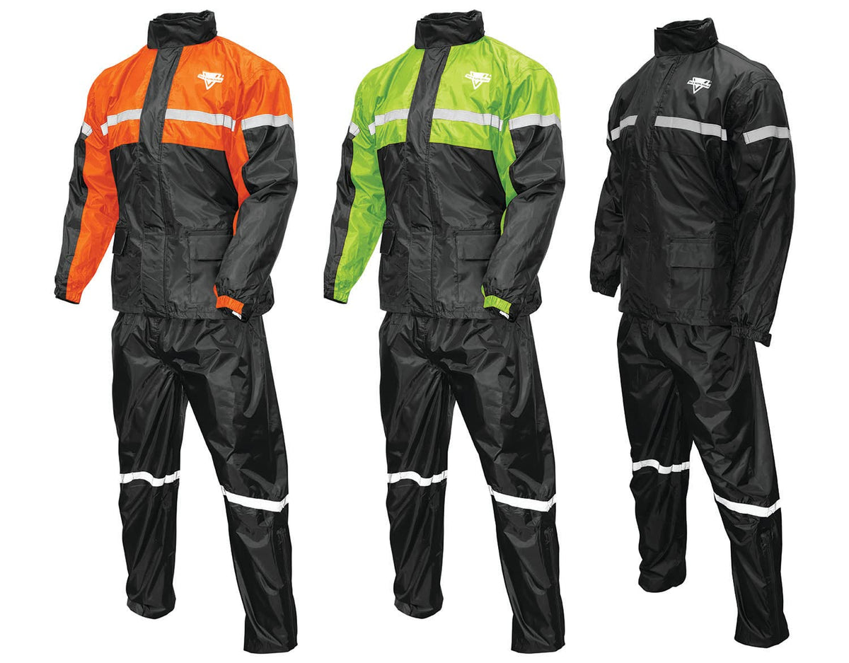 Nelson Rigg Stormrider jacket front view showing waterproof protection for riders