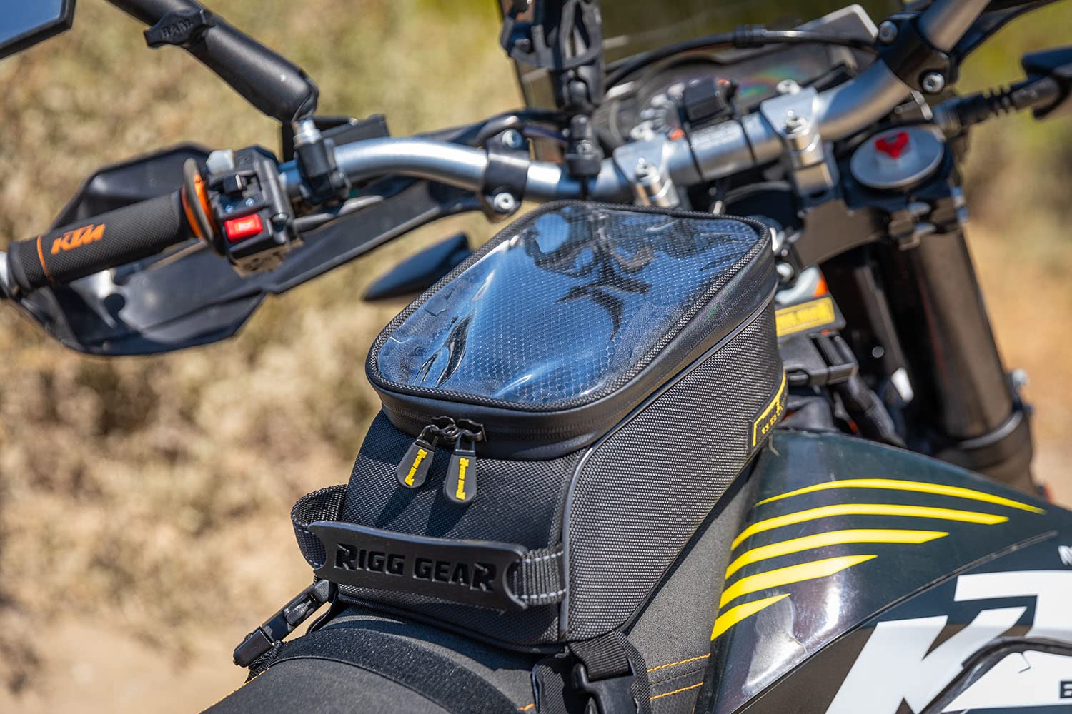 Nelson-Rigg Trails End Lite tank bag UltraMax fabric resists fading on long rides