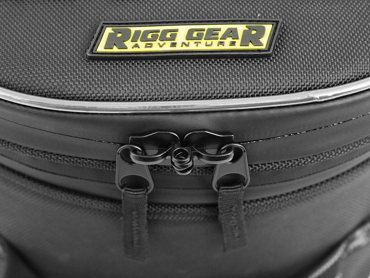 Nelson-Rigg Trails End tail bag lid with MOLLE panel for extra attachments
