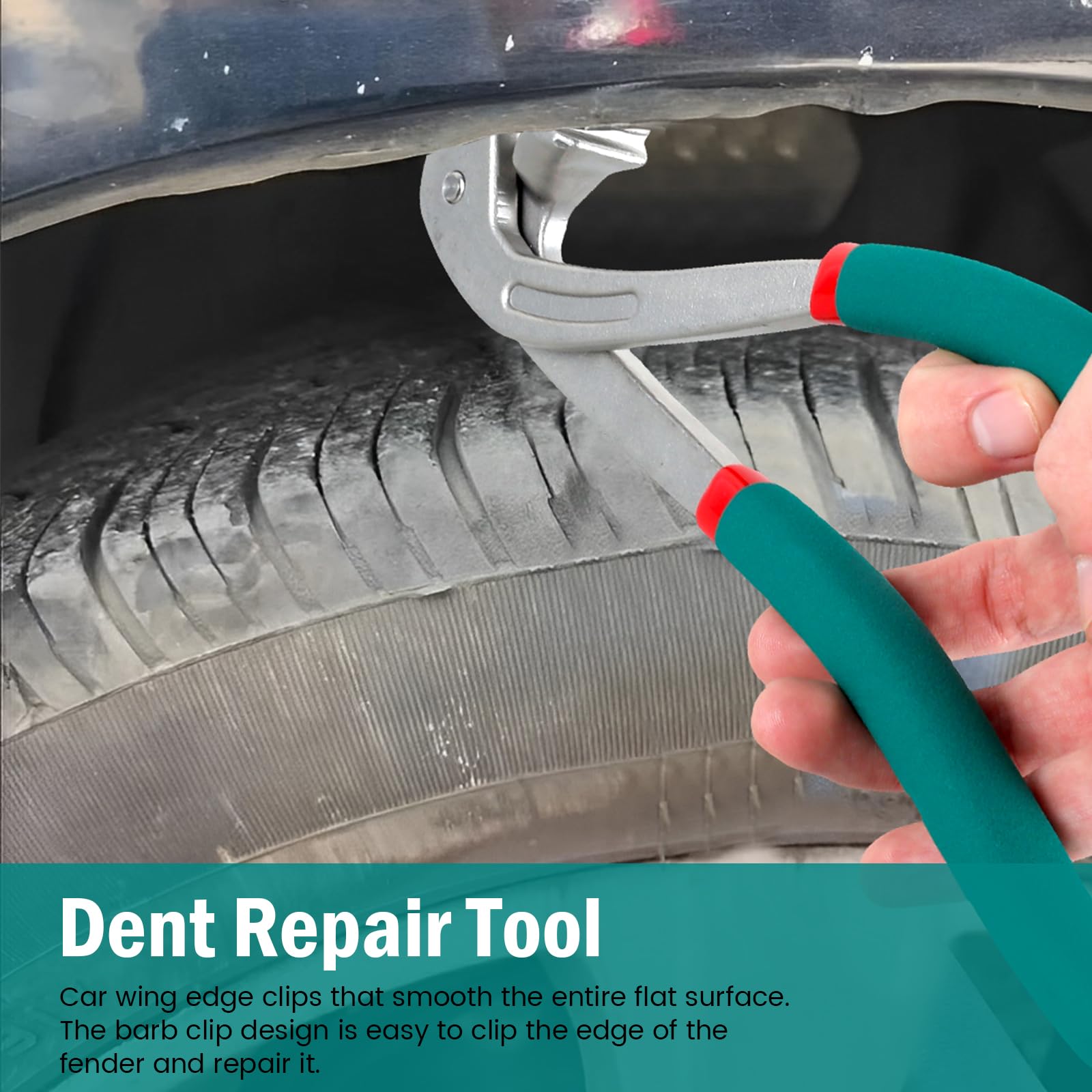 NEMTMCUA all-in-one dent repair tool set suitable for various flat metal dents.