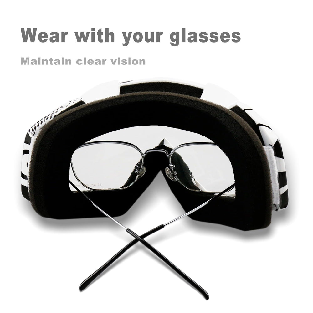 NENKI goggles accommodate wearing prescription glasses underneath