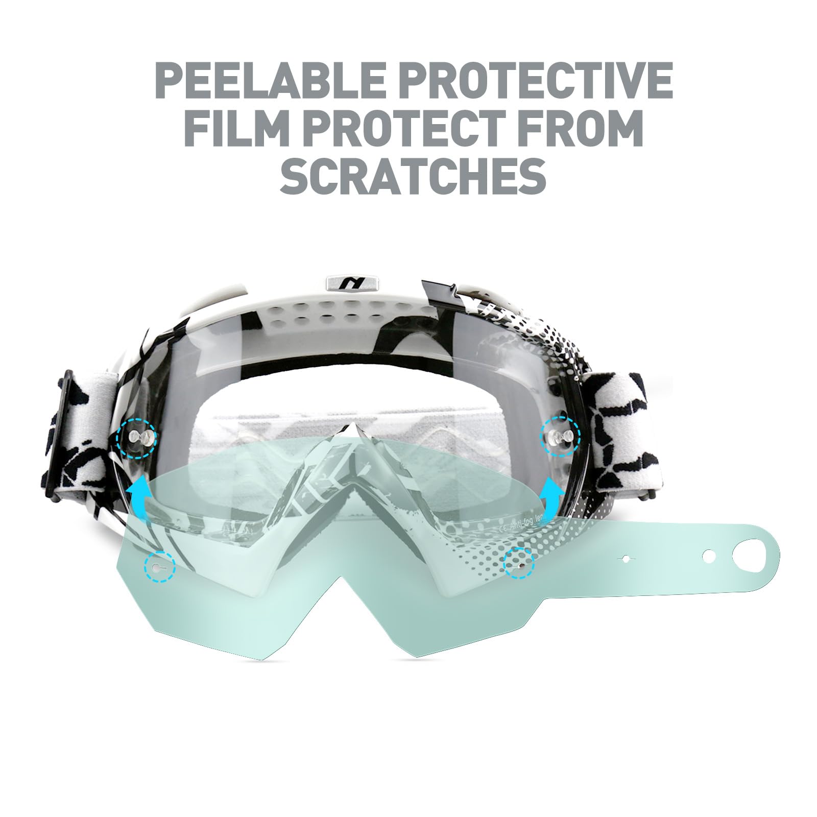 NENKI UV400 clear lenses protect eyes while preserving true color perception