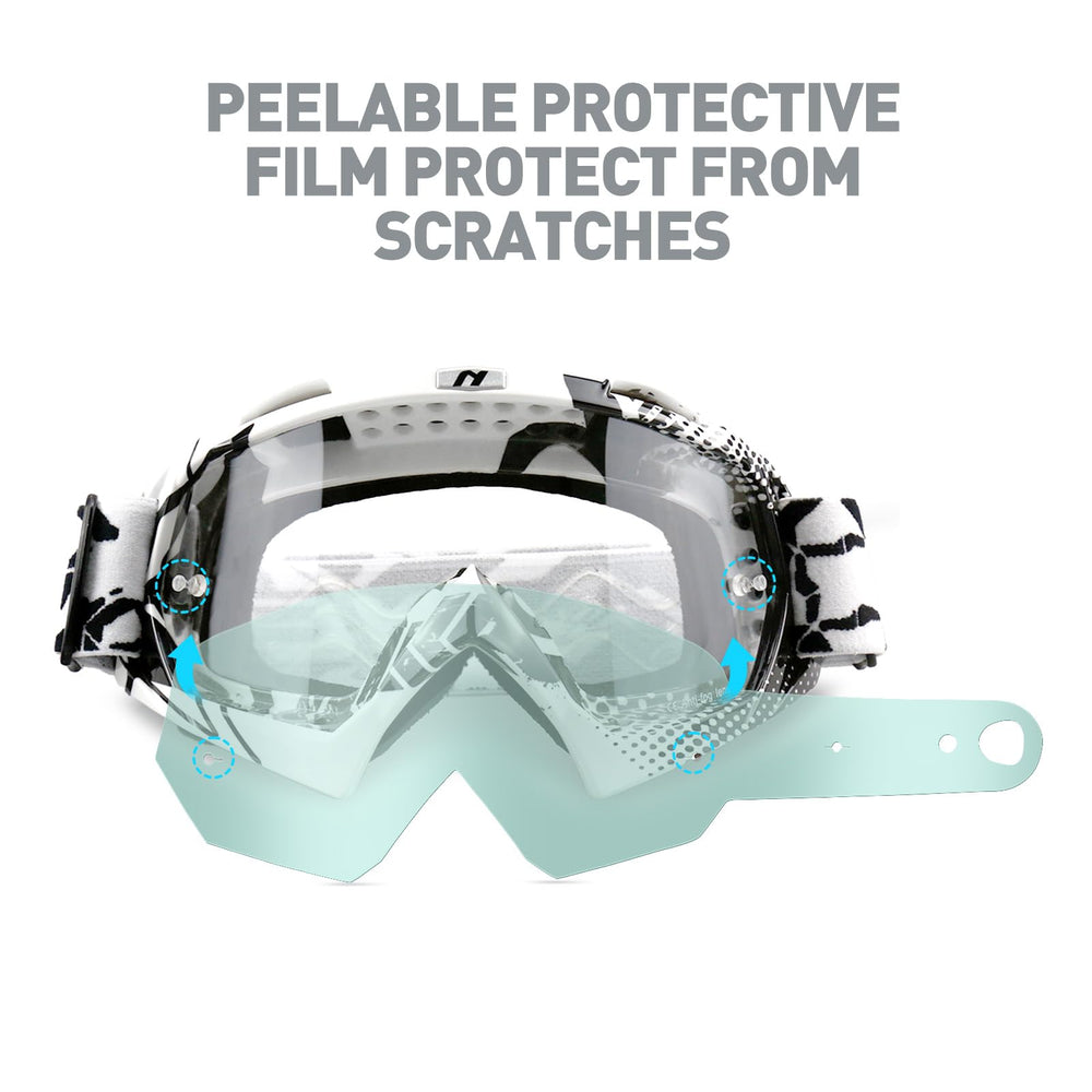NENKI UV400 clear lenses protect eyes while preserving true color perception