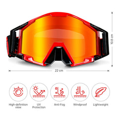 NENKI MX goggles showing anti-fog lenses and ventilation
