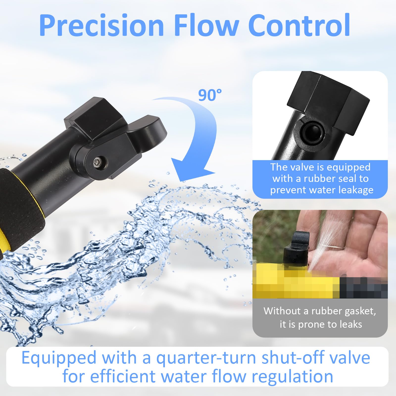 Nenkim wand durable, leak-proof system minimizes mess during flushing