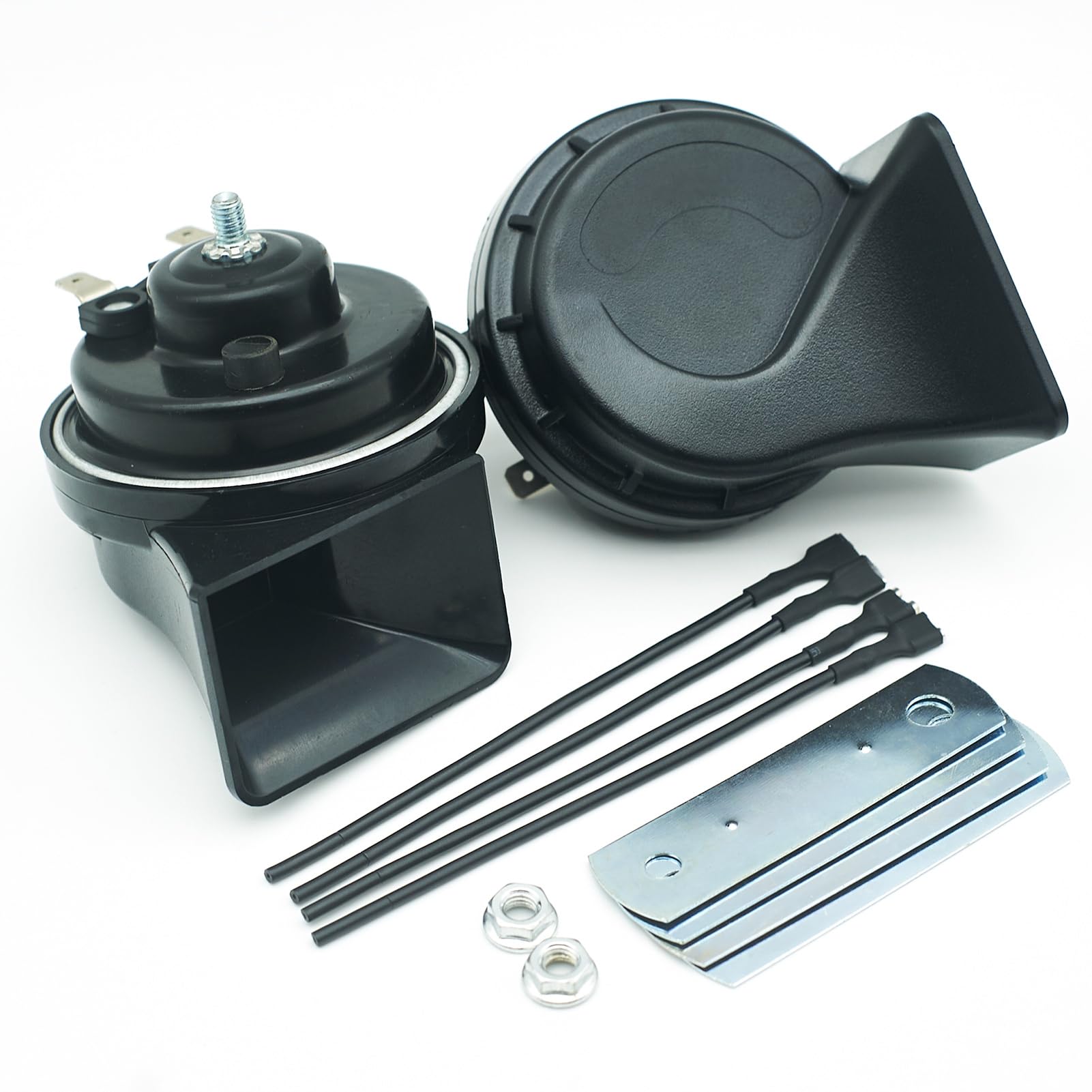 NEOGET car horn dual tone 12V for clear highway signaling