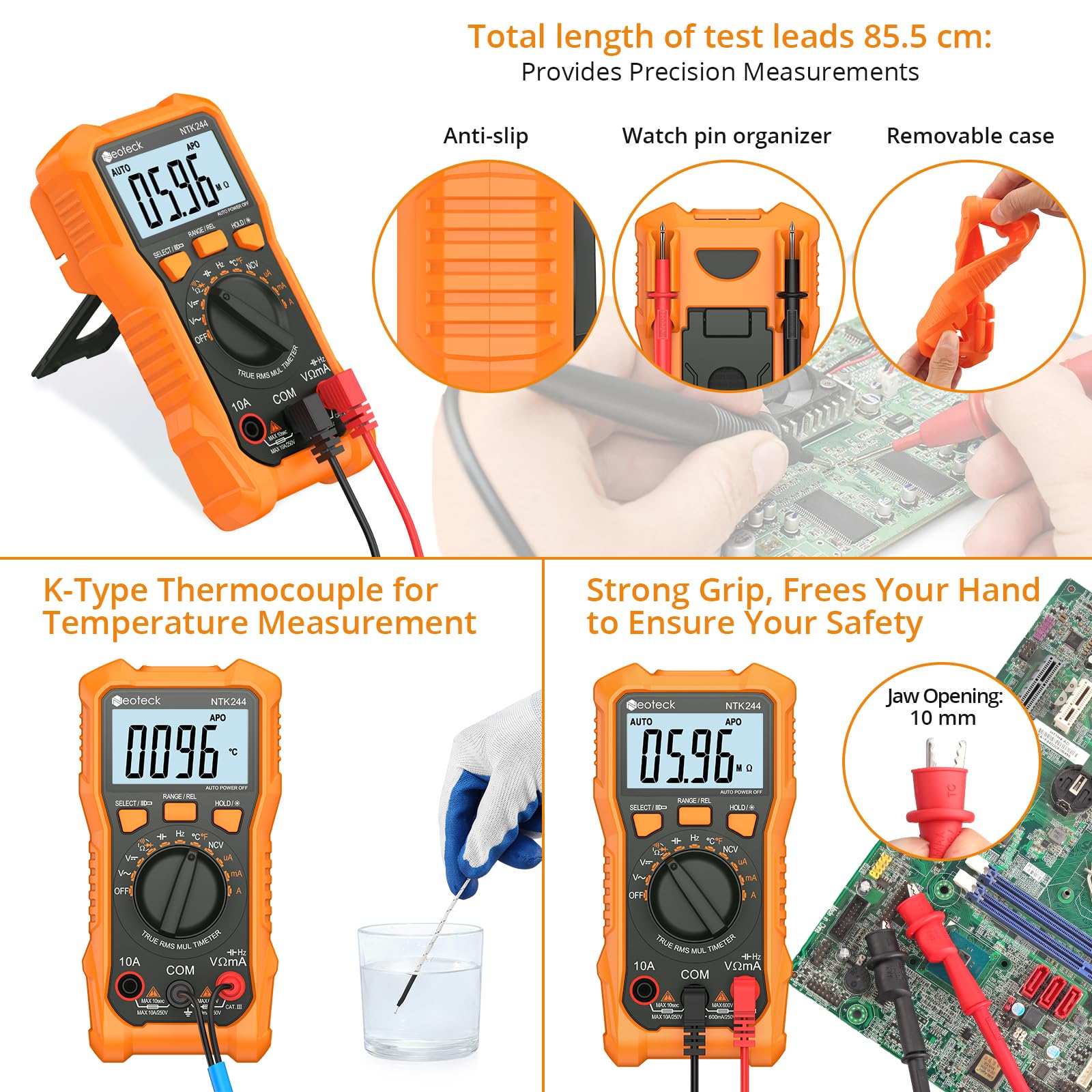 Neoteck live-wire NCV detection helps identify faults safely