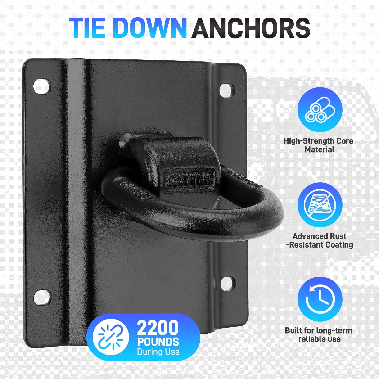 NEOVIRE anchor in use with cargo demonstrating strap hold