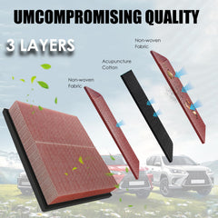 Nerans CA12377 filter installed in Toyota RAV4 for reliable airflow.