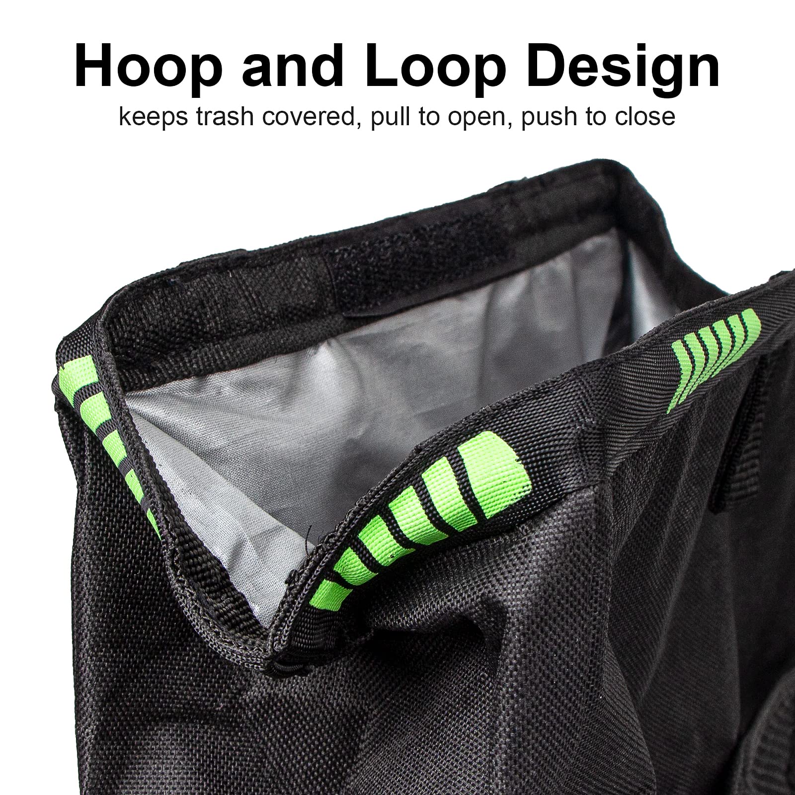NetCan collapsible design folds flat when not in use.