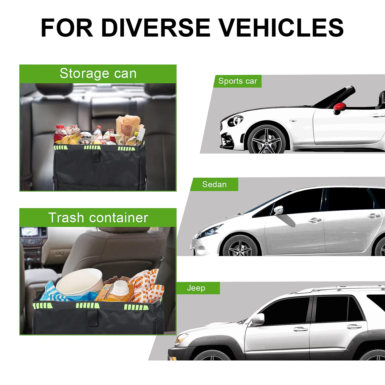 NetCan fits sedans and SUVs, offering versatile car interior storage.