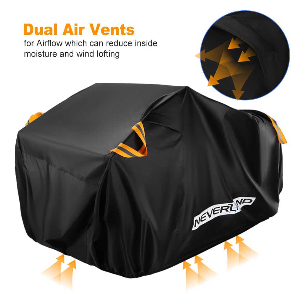 NeverLAND ATV Cover heavy duty 300D fabric testifies durability