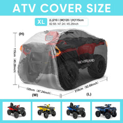 Neverland ATV cover with storage bag demonstrates convenient packaging and organization