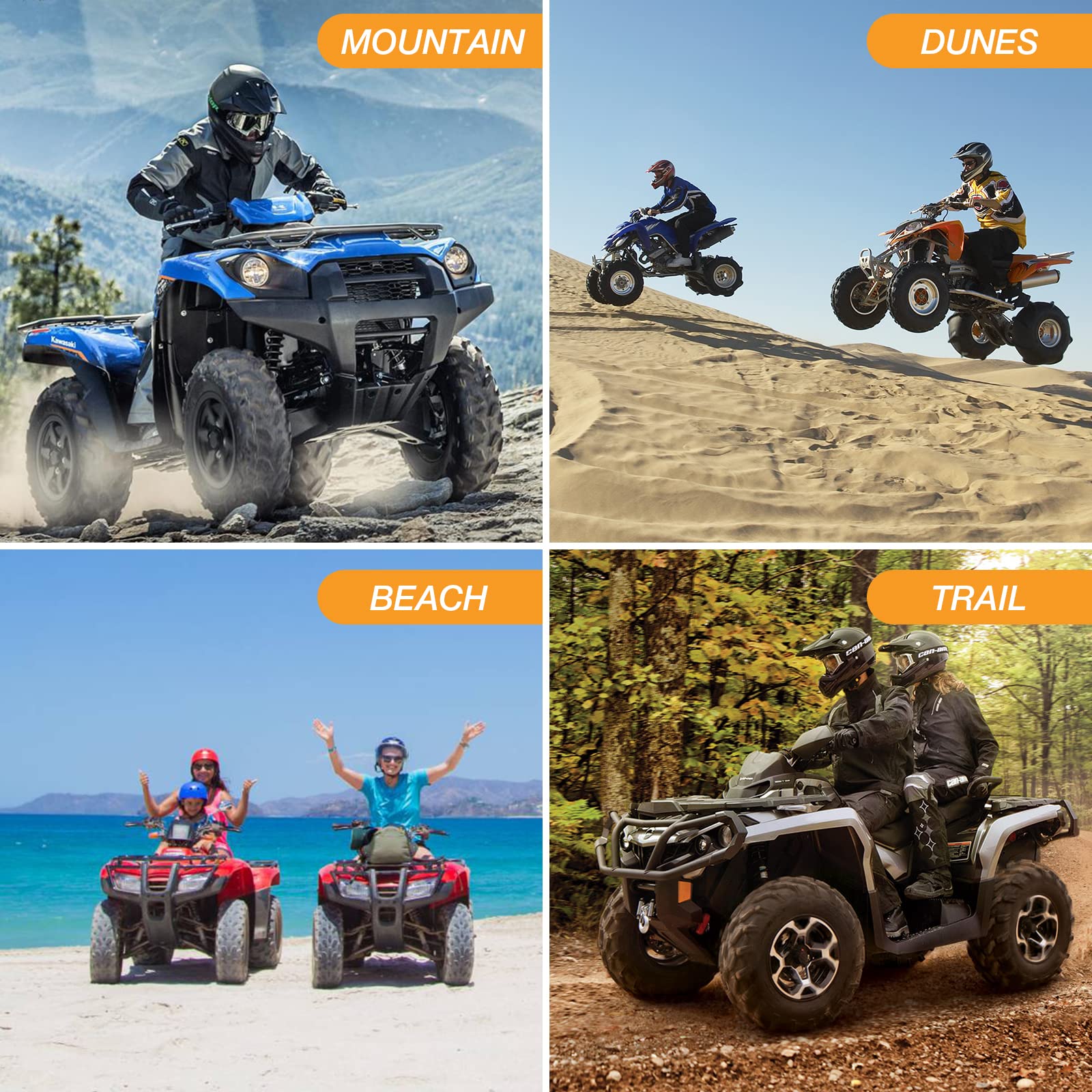 NeverLAND ATV cover stretched hem ensures a snug, tight fit.