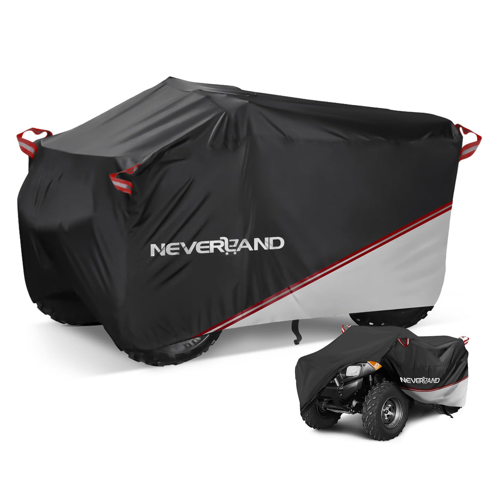 NEVERLAND ATV Cover front view showing waterproof protection for the quad