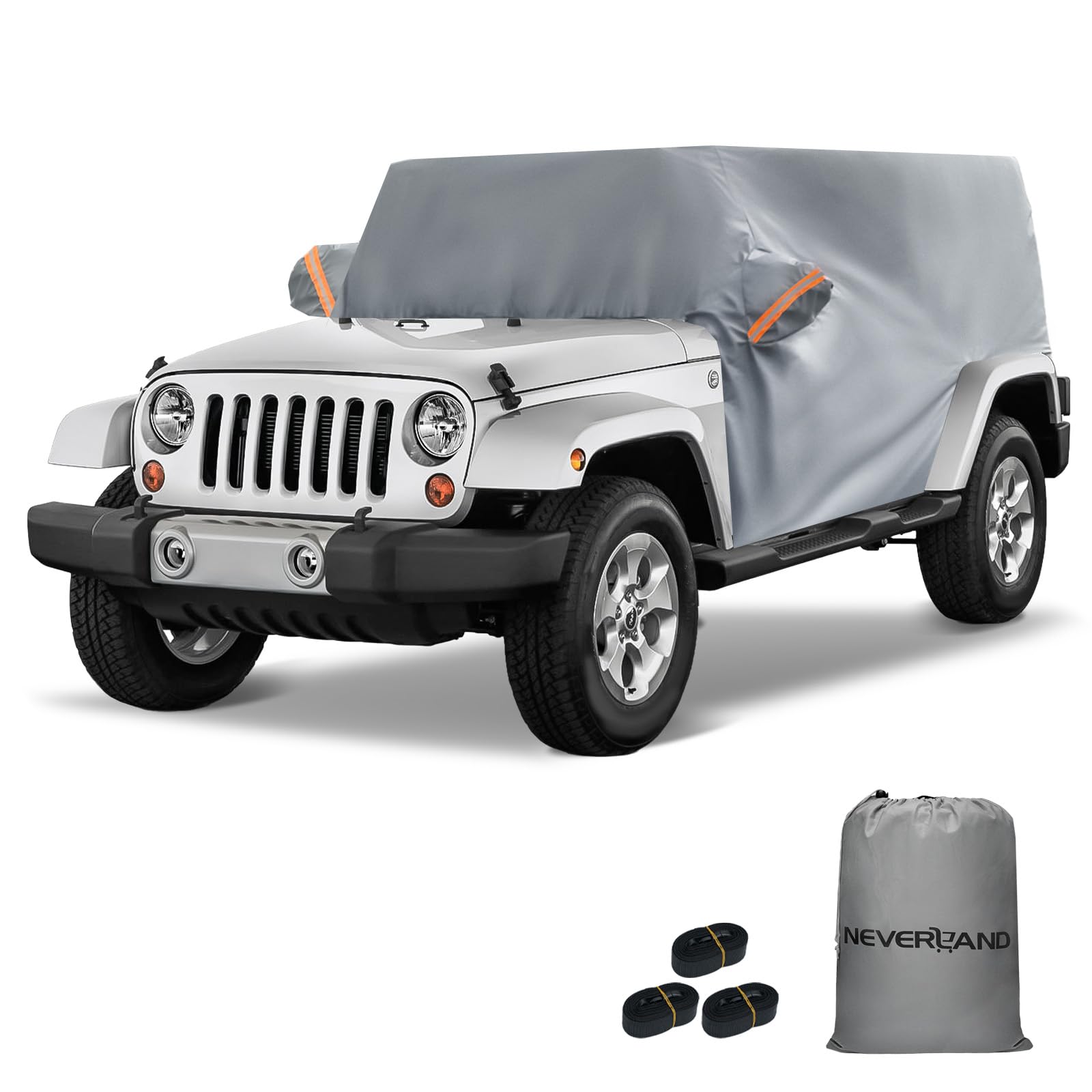 NeverLAND cab cover on Jeep Wrangler 2-door for all-season protection
