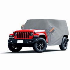 Neverland cab cover on Jeep Wrangler for all-weather protection and secure fit.