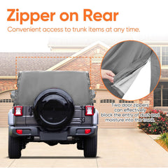 NeverLAND cab cover with reflective strips improves nighttime visibility