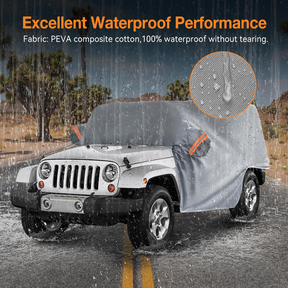 NeverLAND cab cover UV50+ protection reduces sun exposure