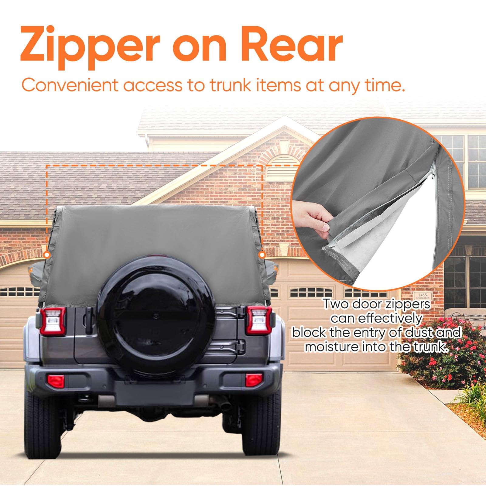 Neverland windproof straps keep the cab cover in place during gusty days.
