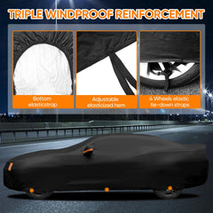 NeverLAND tear-resistant fabric protects your paint under harsh weather.