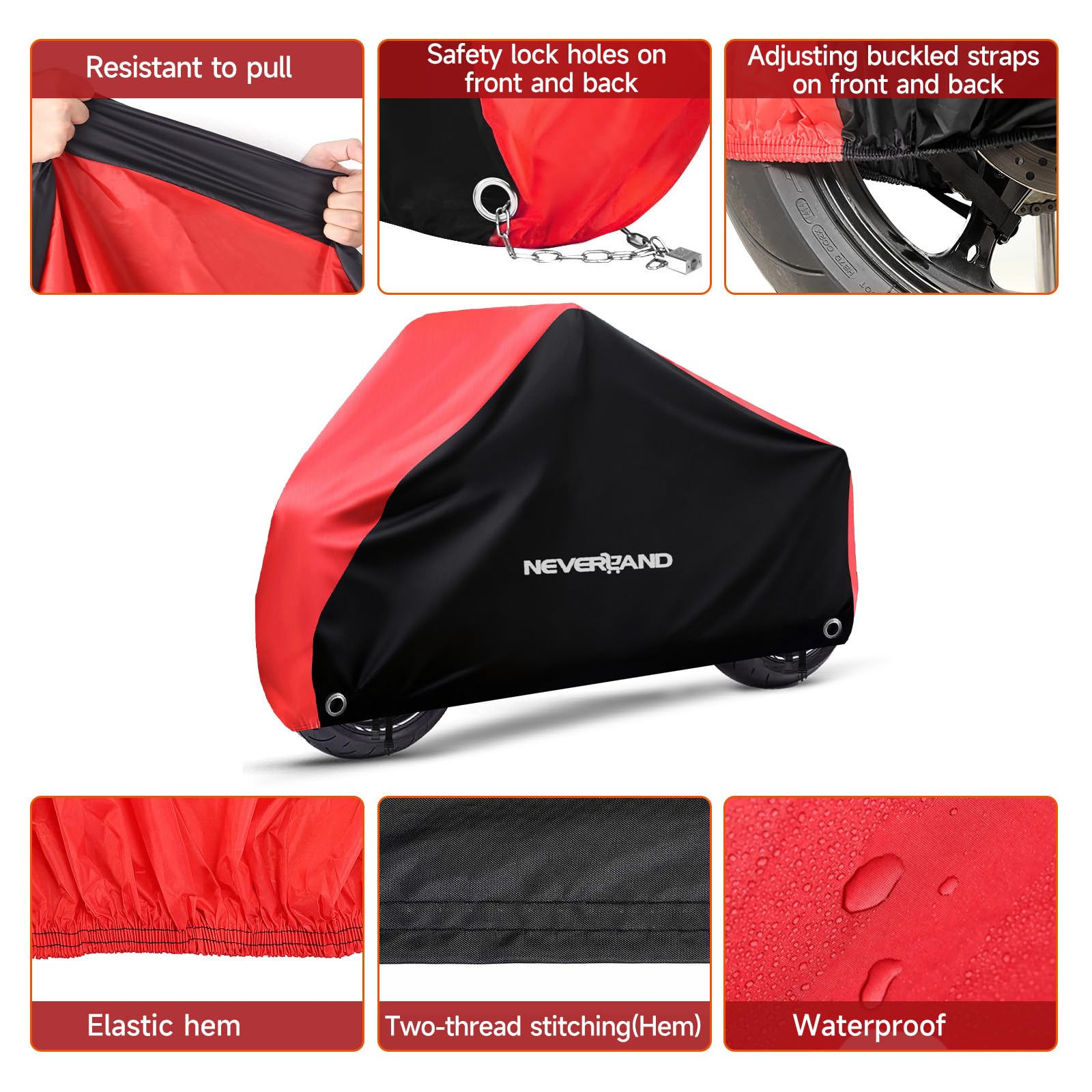NEVERLAND material close-up shows durable fabric and PU coating.