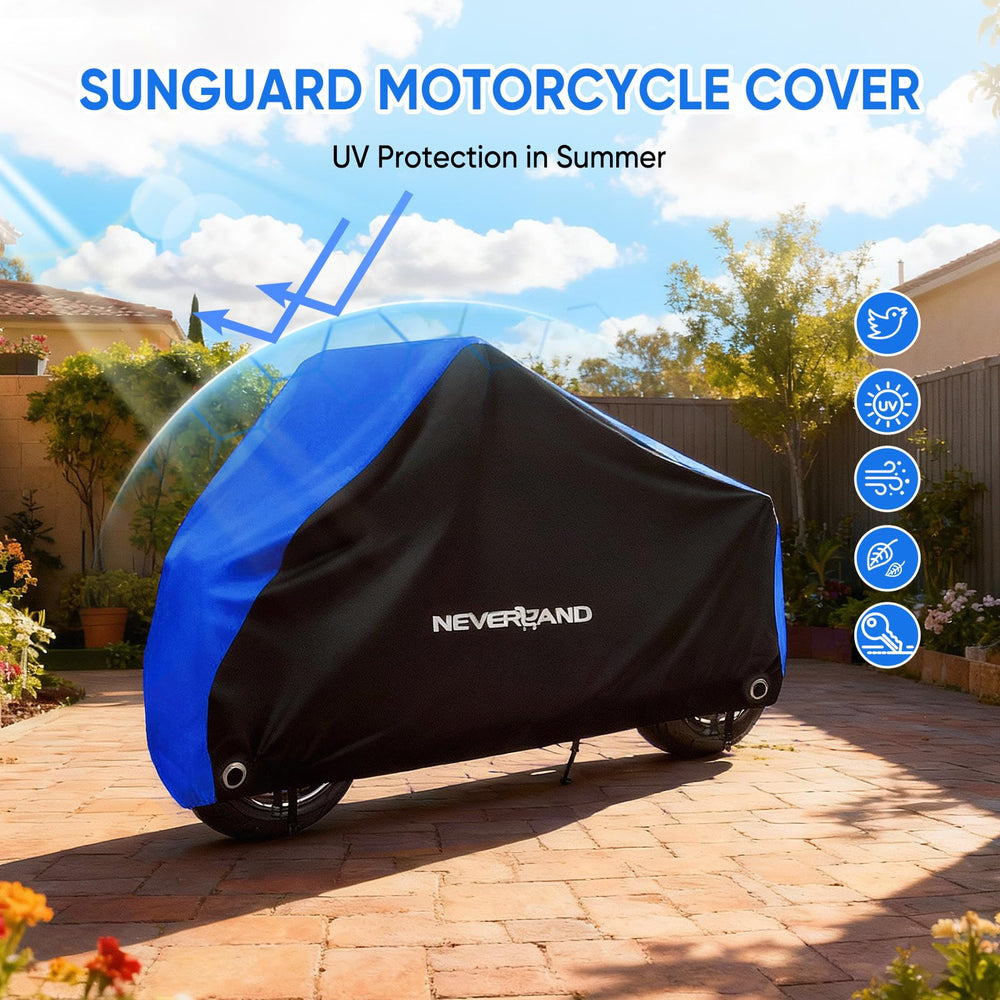 NEVERLAND universal-fit label confirms compatibility with many bike types up to 86 inches