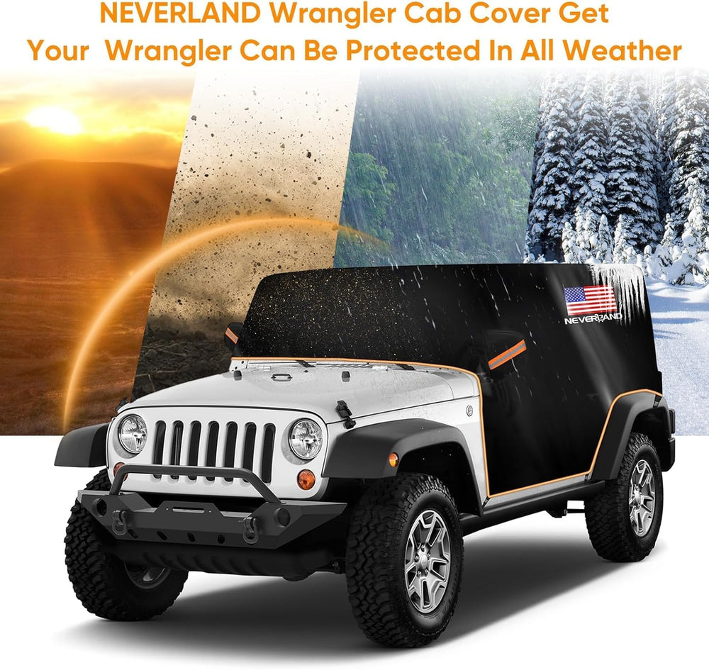 NEVERLAND Wrangler cab cover Oxford fabric guards against rain and snow