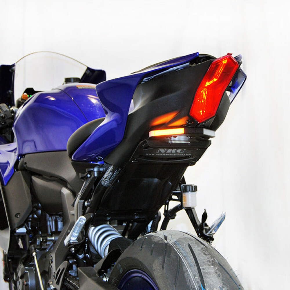 New Rage Cycles Fender Eliminator wiring route keeps rear clutter-free and tidy