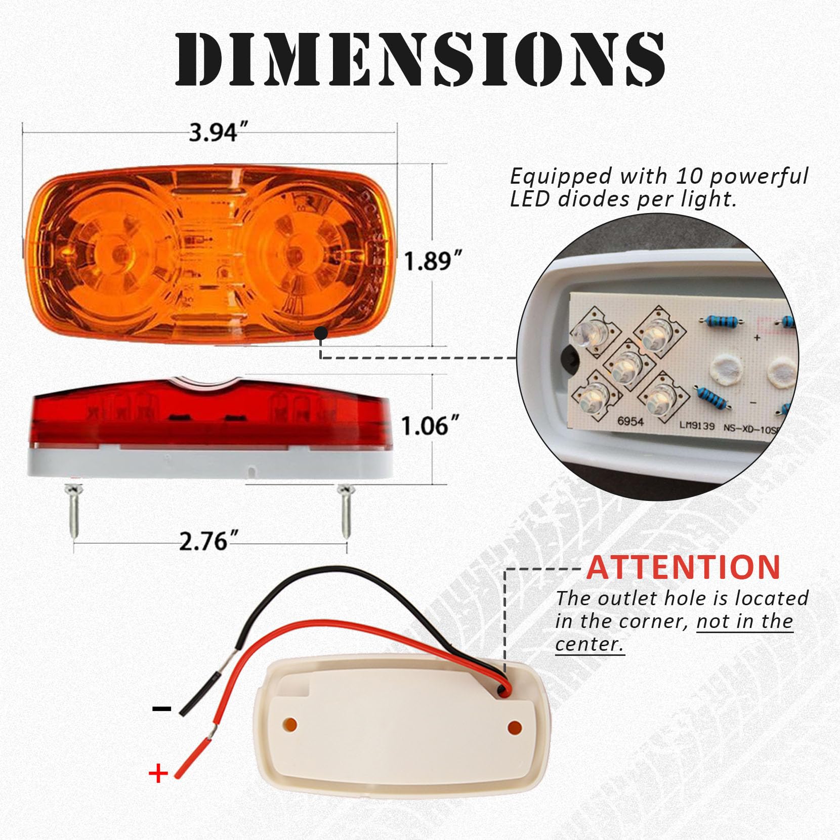 New Sun bullseye clearance light improves rear signaling with bold optics.