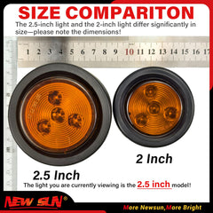 NEW SUN round LED trailer light is waterproof with sealed lens and robust construction