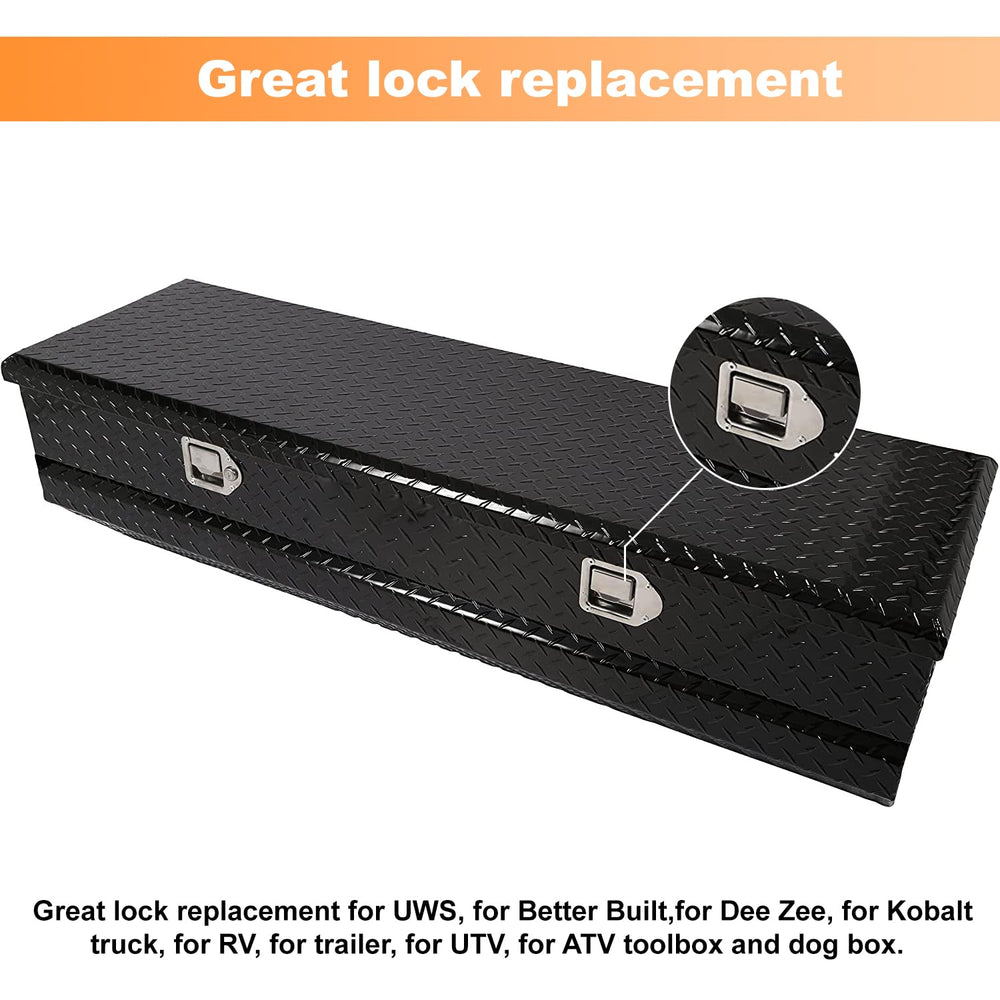 Newace latch with shuttered keyway blocks dust and dirt