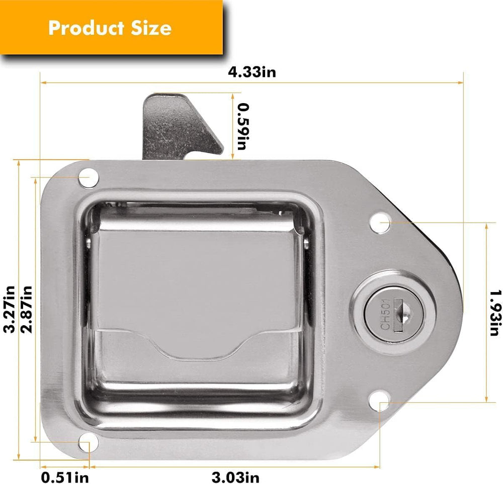 Newace latch kit with keys demonstrates secure toolbox access
