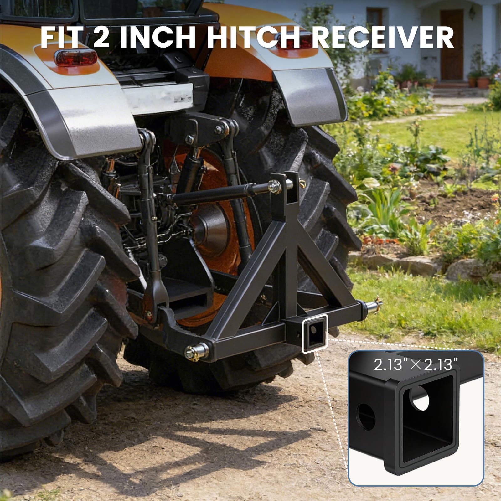 NEWBULIG heavy-duty steel construction ensures long-lasting hitch performance.