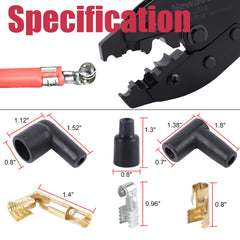Newdeli 180-degree terminal enables tight bend connections.