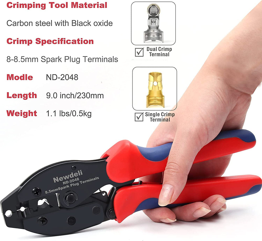 Newdeli 24pcs spark plug coil terminals kit provides ample options for quick wiring upgrades.