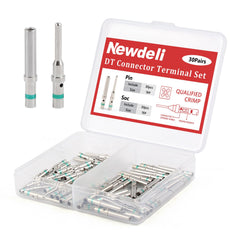Newdeli DT connectors male pins for secure 16 AWG automotive wiring
