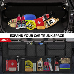 Adjustable buckles on NEWFOM organizer simplify quick installation.
