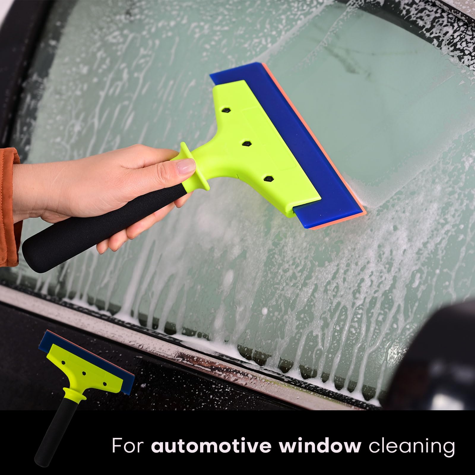 NEWISHTOOL 8-inch wide blade handles window film and PPF tasks smoothly.