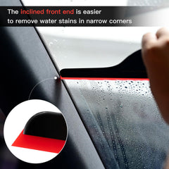 NEWISHTOOL bevel-edge silicone blade squeegee helps prevent scratches on delicate glass.
