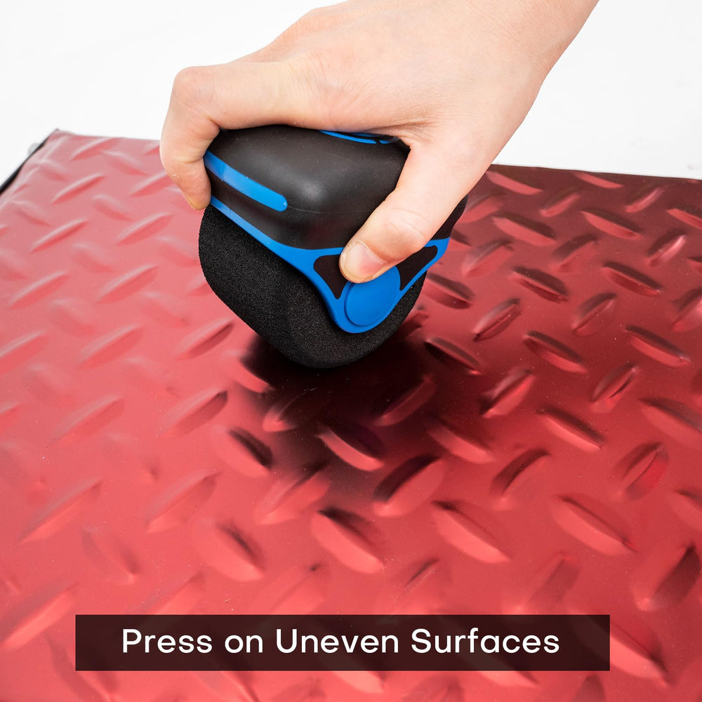 NEWISHTOOL ergonomic handle vinyl roller reduces fatigue during long installs.