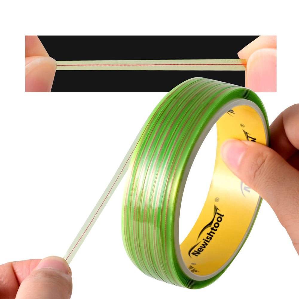 NEWISHTOOL filament cutting line close-up shows blade-free trimming