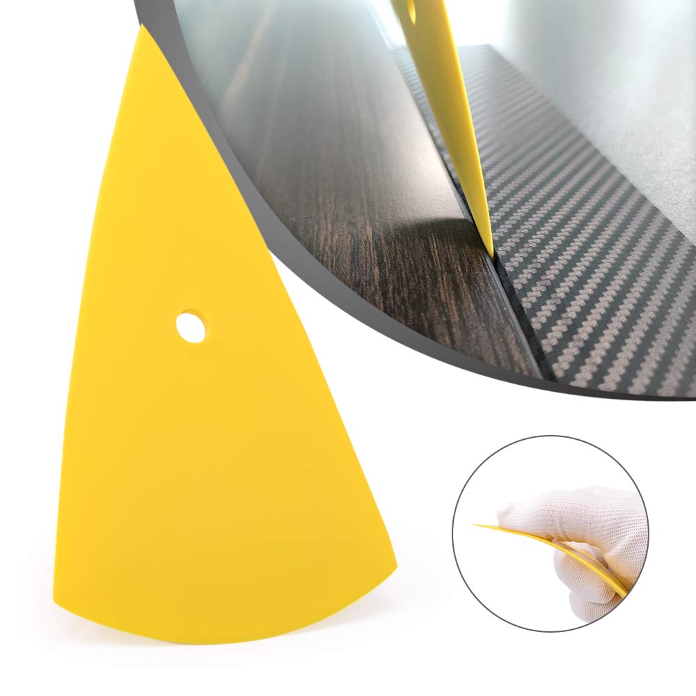 NEWISHTOOL Pro Vinyl Wraps Applicator Tool Kit cleaning cloths prep and finish surfaces.