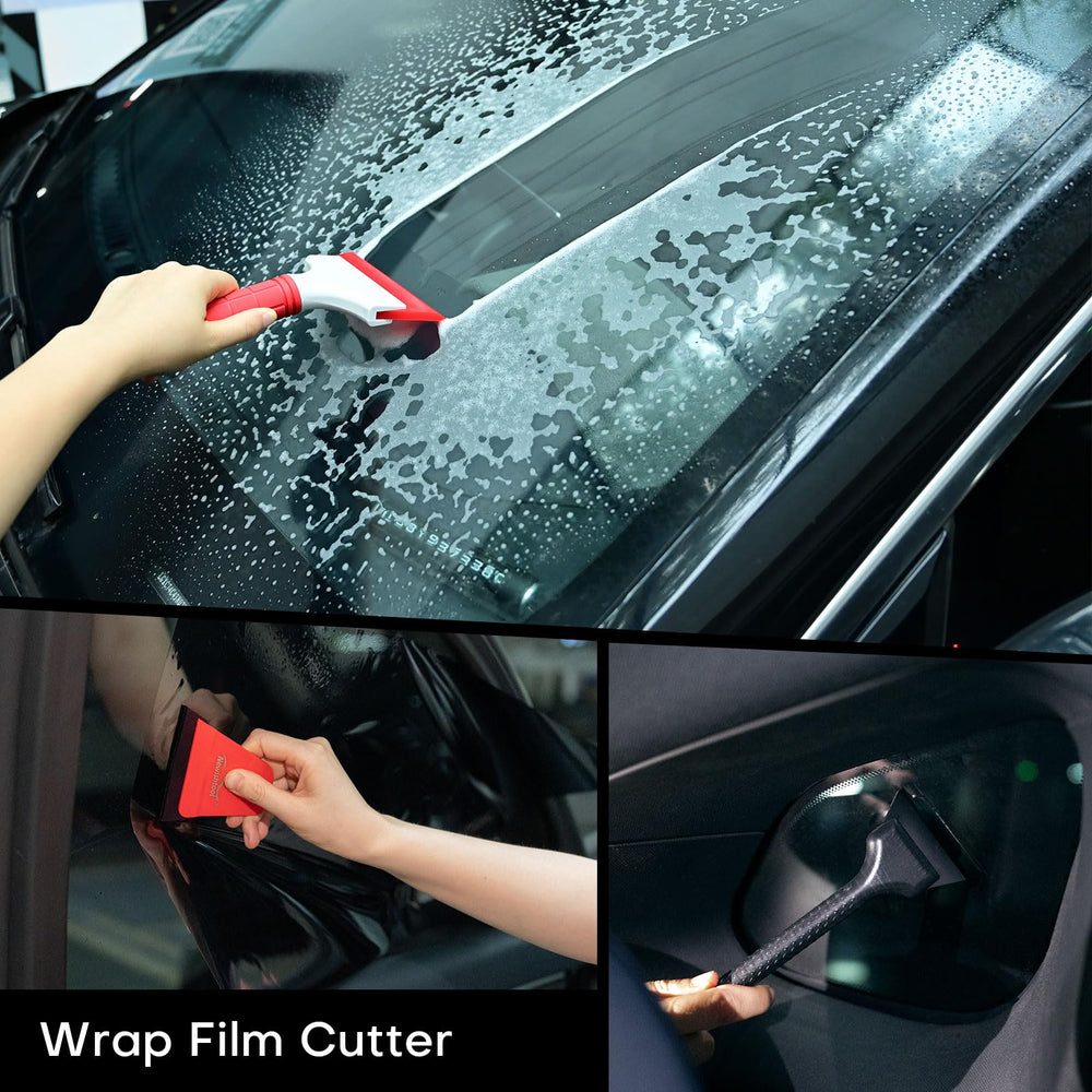 Newishtool Profi 4-inch felt squeegee protects film during wrapping