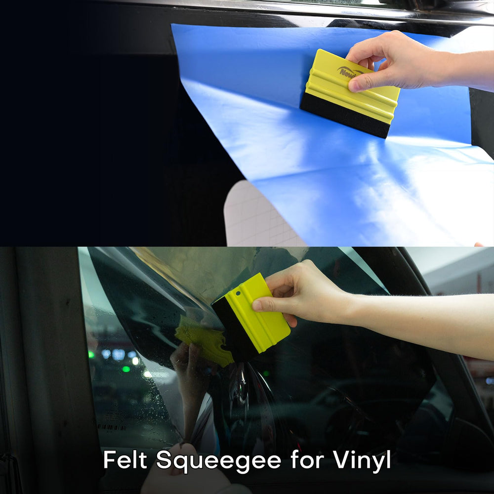 Newishtool Profi long-handle rubber squeegee reaches tight corners smoothly
